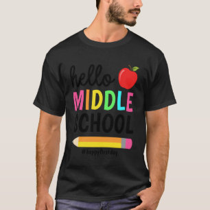 Camiseta Hola Enseñanza Media Regreso a Clases Primer Día E