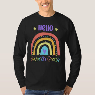 Camiseta Hola Equipo Arcoíris de Séptimo Grado 7mo Grado