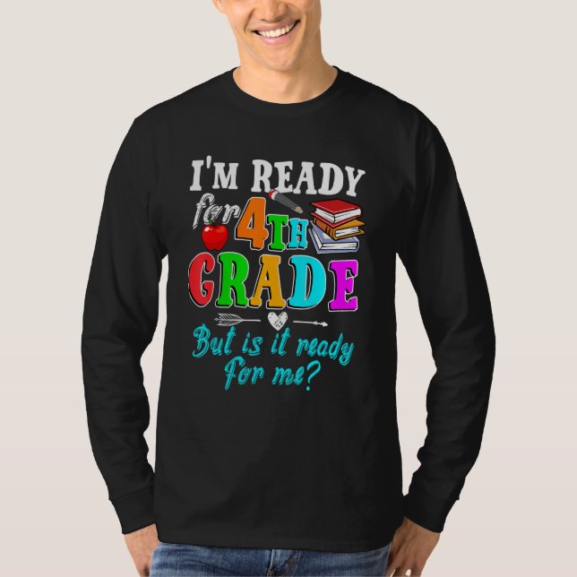 Camiseta Hola Equipo Cuarto Grado Squad Maestro Estudiante  (Anverso)