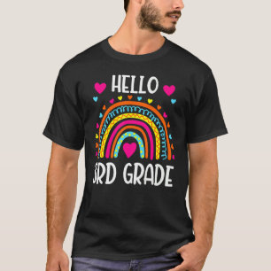 Camiseta Hola Equipo de 3er Grado Tercer Grado Primer Día D