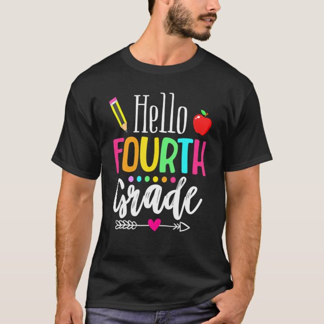 Camiseta Hola, Equipo De 4º Grado De Cuarto Grado, Se Remon (Anverso)