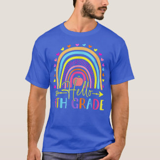 Camiseta Hola, equipo de 4º grado de vuelta a la escuela R
