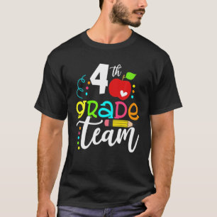 Camiseta Hola Equipo De 4º Grado Feliz Primer Día De Escuel