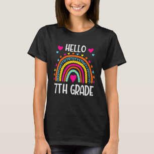Camiseta Hola Equipo de 7º Grado Primer Día de