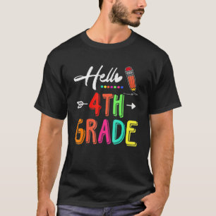 Camiseta Hola, equipo de cuarto grado, cuarto grado, de vue