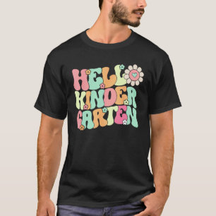 Camiseta Hola equipo de jardín de infancia Maestra niña esp