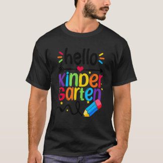 Camiseta Hola Equipo De Kinder Kinder De Vuelta Al Colegio