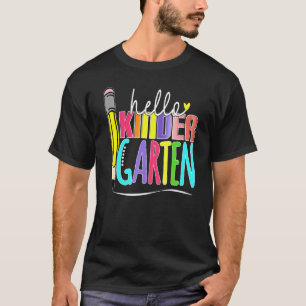 Camiseta Hola Equipo de Kinder Regreso a la Escuela Maestra