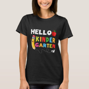 Camiseta Hola equipo de kindergarten de vuelta a la escuela