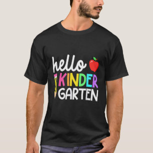Camiseta Hola, Equipo De Kindergarten, Kinder, de vuelta al