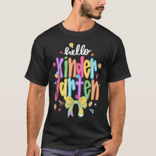 Camiseta Hola, Equipo De Kindergarten, Kinder, de vuelta al
