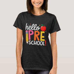 Camiseta Hola equipo de maestros de preescolar Pre K De vue