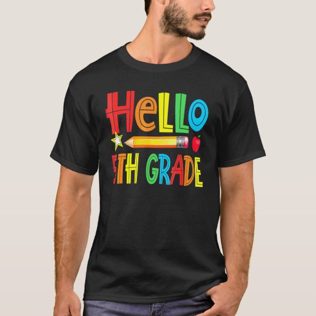 Camiseta Hola Equipo de Maestros de Quinto Grado Quinto Gra (Anverso)