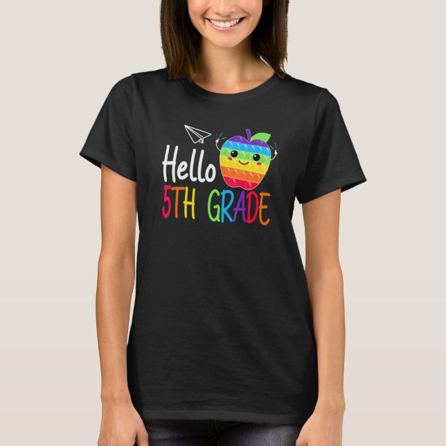 Camiseta Hola Equipo de Maestros de Quinto Grado Quinto Gra (Anverso)