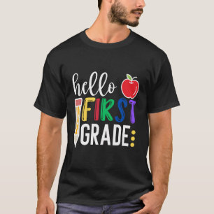 Camiseta Hola Equipo De Primer Grado 1er Grado De Vuelta A