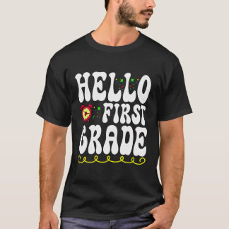 Camiseta Hola Equipo De Primer Grado 1er Grado De Vuelta A