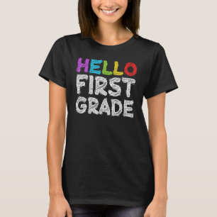 Camiseta Hola equipo de primer grado 1er grado Volver al co