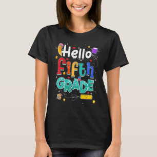 Camiseta Hola, equipo de quinto grado, profesor de quinto g