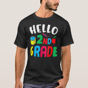 Camiseta Hola equipo de segundo grado 2º grado Volver a la