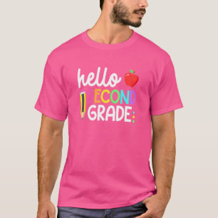 Camiseta Hola equipo de segundo grado 2º grado Volver a la