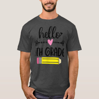 Camiseta Hola, Equipo De Séptimo Grado, De Nuevo A La Escue