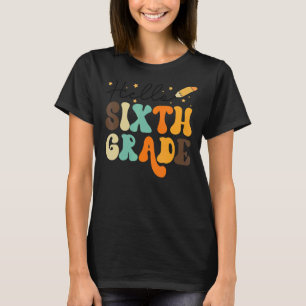 Camiseta Hola, equipo de sexto grado, profesor de sexto gra