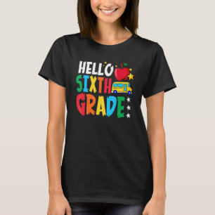 Camiseta Hola Equipo de Sexto Grado Sexto Grado De vuelta a