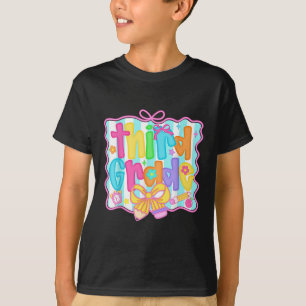 Camiseta Hola, equipo de tercer grado de vuelta a la escuel