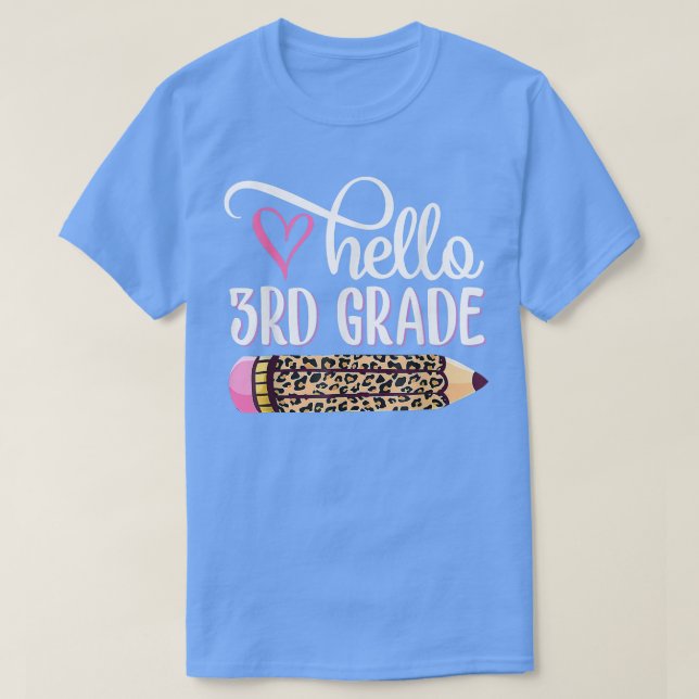 Camiseta Hola Equipo De Tercer Grado De Vuelta A La Escuela (Diseño del anverso)