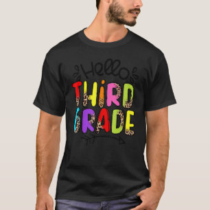 Camiseta Hola Equipo De Tercer Grado De Vuelta A La Escuela