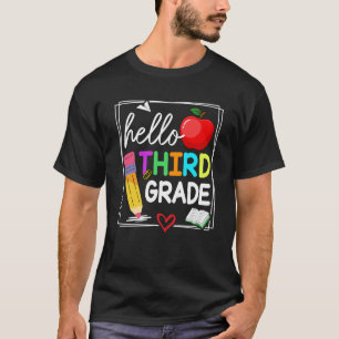 Camiseta Hola Equipo De Tercer Grado De Vuelta A La Escuela