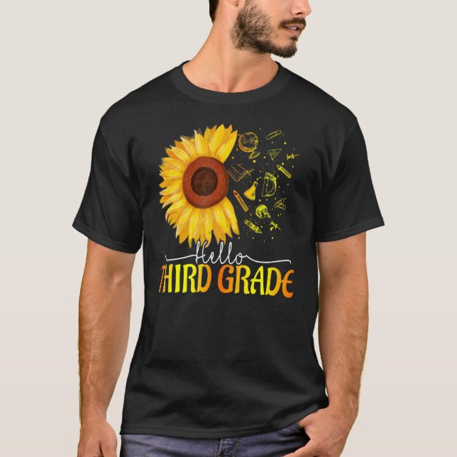 Camiseta Hola Equipo De Tercer Grado De Vuelta A La Escuela (Anverso)