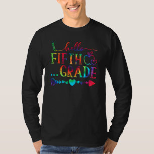 Camiseta Hola equipo de tintes de quinto grado de 5º grado 