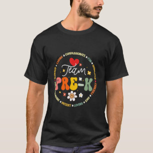 Camiseta Hola Equipo Maestro Pre-k Jardín de Infancia Prime