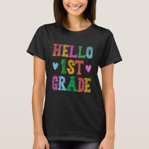 Camiseta Hola Escuadrón de Leopardo de 1er grado de vuelta