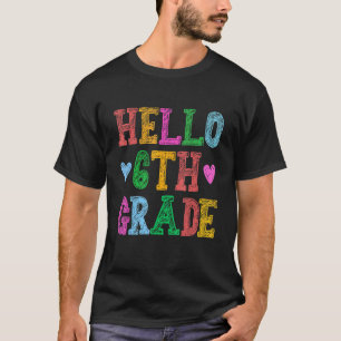 Camiseta Hola: Escuadrón de Leopardo de 6º grado de vuelta 