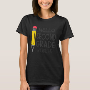 Camiseta Hola Escuadrón De Segundo Grado De Vuelta A La Esc