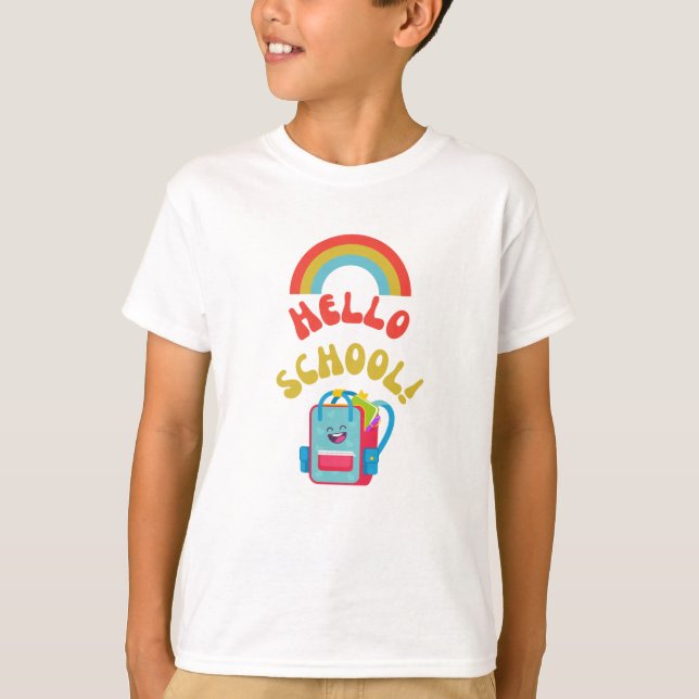 Camiseta ¡Hola Escuela! (Anverso)
