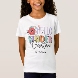 Camiseta Hola Escuela Primaria Colorful Kindergarten