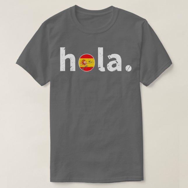 Camiseta Hola español (Diseño del anverso)