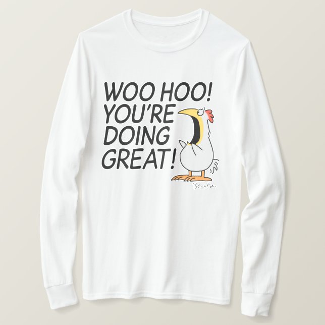 Camiseta HOLA, ESTÁS HACIENDO EL GRAN Sandra Boynton (Anverso del diseño)