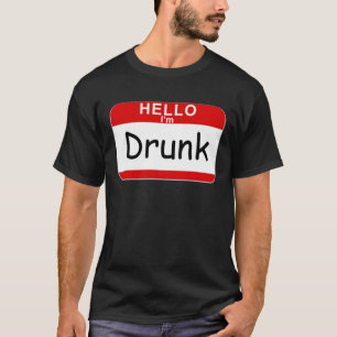 Camiseta Hola, estoy borracho.