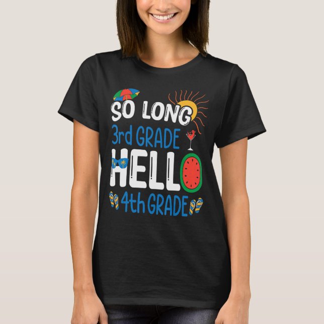 Camiseta Hola estudiante de cuarto curso de tercer curso (Anverso)
