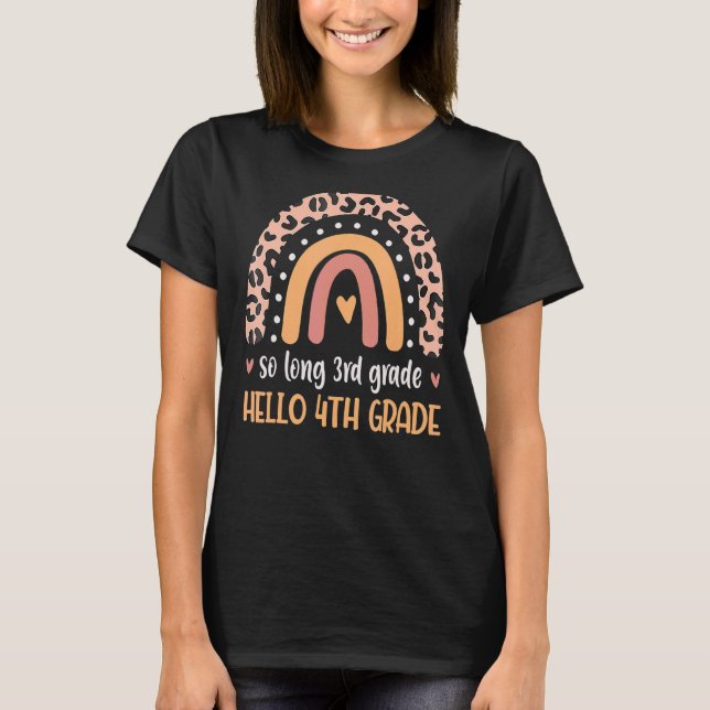 Camiseta Hola estudiante de cuarto grado a 3º grado (Anverso)