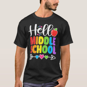 Camiseta Hola, estudiante de enseñanza media de corazón