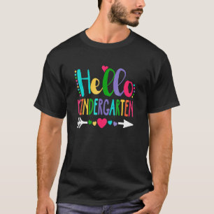 Camiseta Hola Estudiante De Guardería De Corazón De Regreso