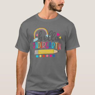 Camiseta Hola Estudiante De Jardín De Niños Primer Día De S