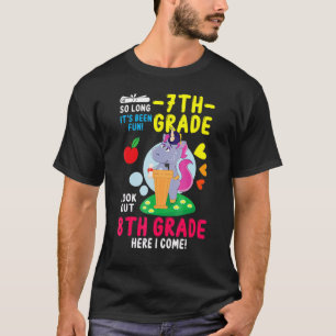 Camiseta Hola, estudiante de octavo grado de vuelta a la un