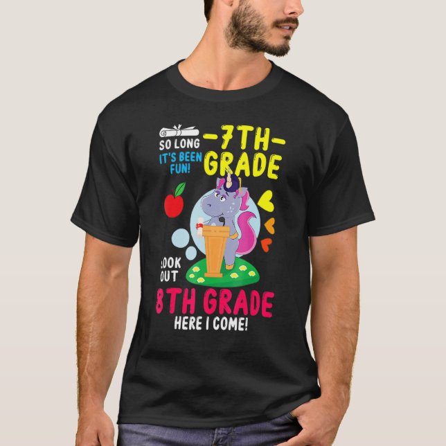 Camiseta Hola, estudiante de octavo grado de vuelta a la un (Anverso)