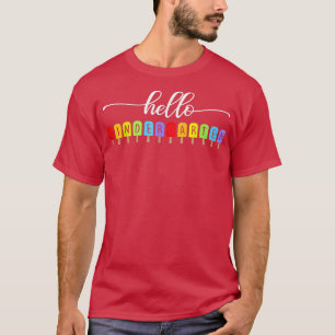 Camiseta Hola estudiante de posgrado en kindergarten